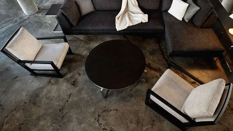 contemporary fabric armchair