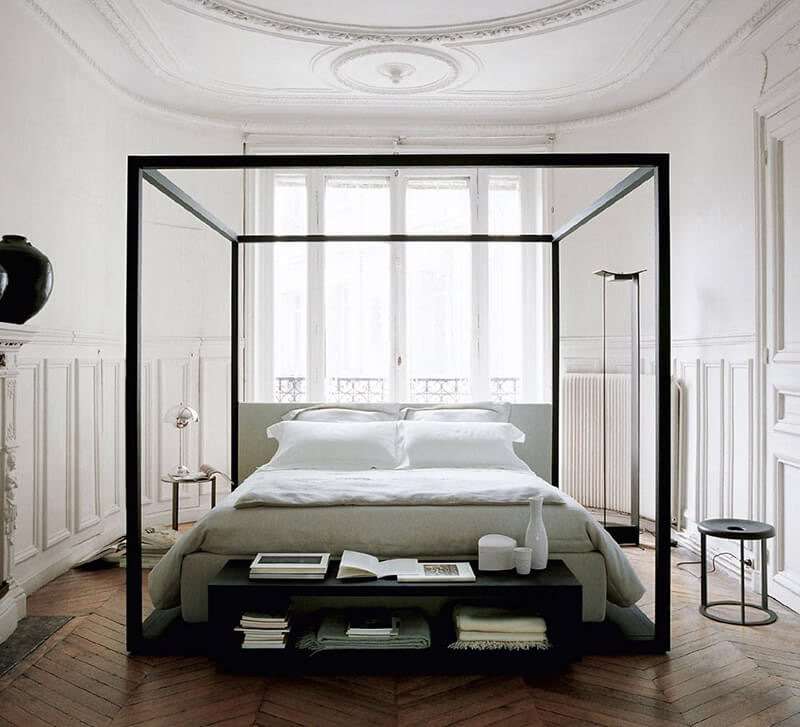 platform canopy bed