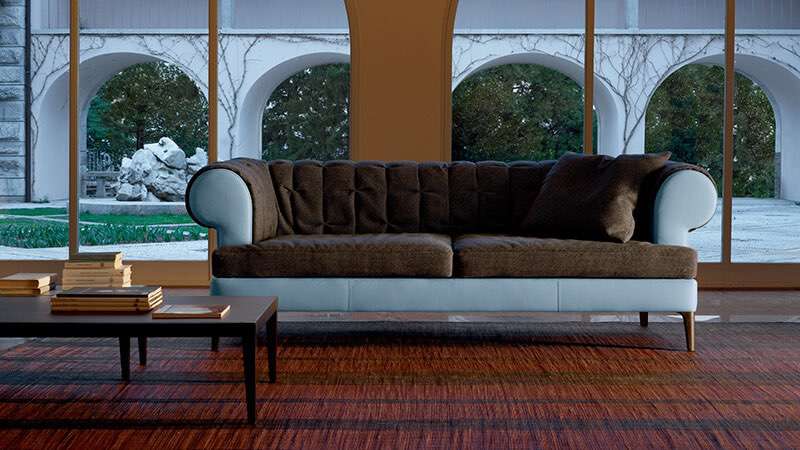 Poltrona Frau haute couture sofa