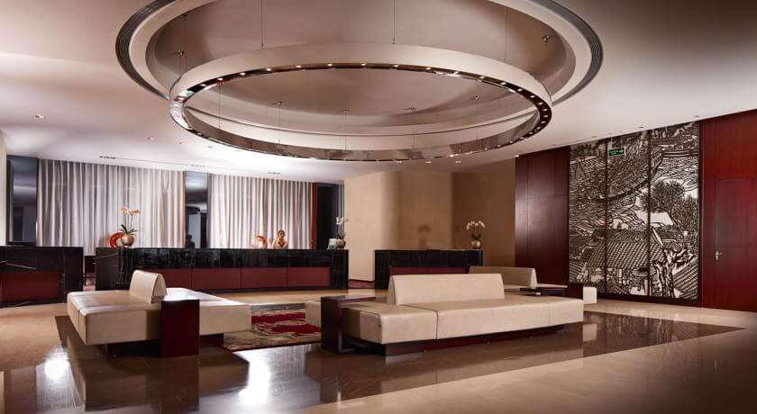hotel lobby sofa