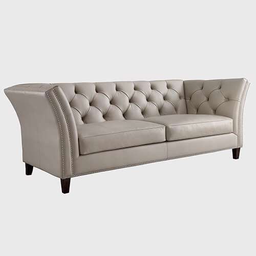 China tufted  chesterfield leather sofa