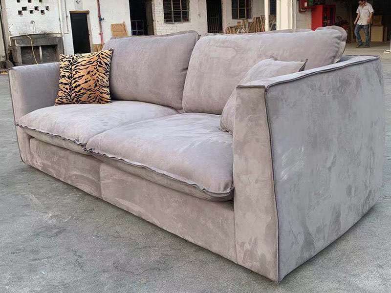 china baxter brest nabuck genuine leather sofa reproduction (1)