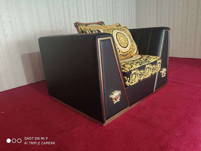 china versace via gesu fabric sofa replica factory (1)