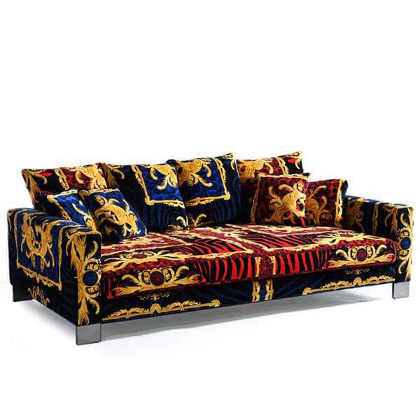 Versace Jaipur fabric sofa replica