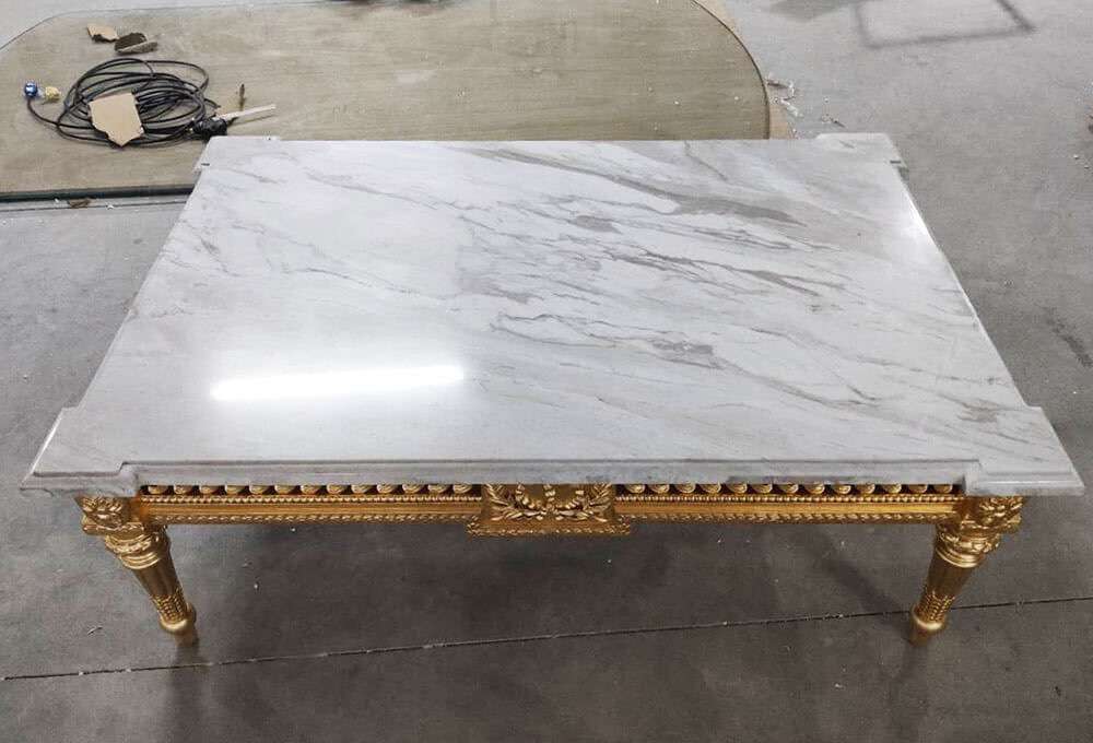 china custom made villa interior coffee table marble wood carving cofee table side table end table (1)