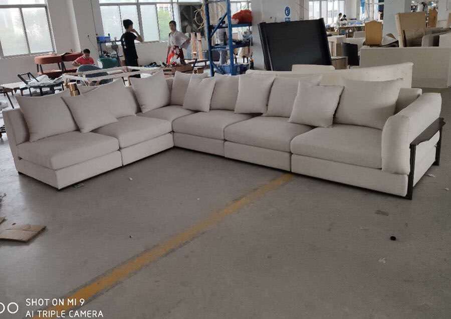 china custom made flexform zeno sectional fabric sofa made in china (1)