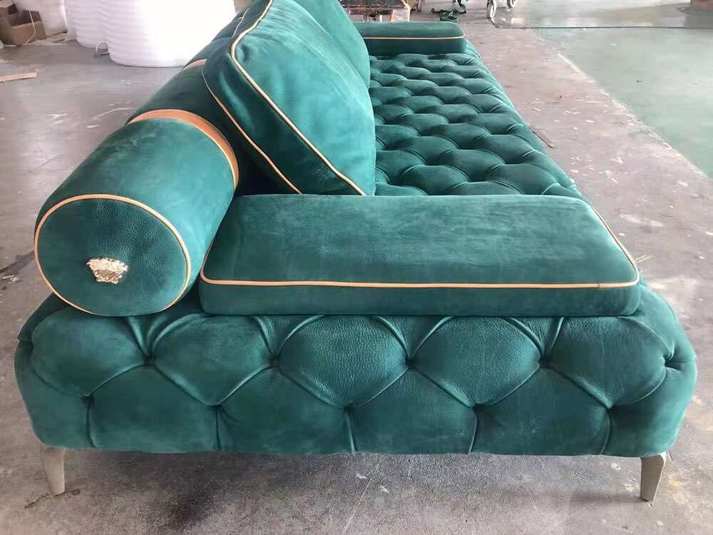 china custom made versace leather sofa replica (1)