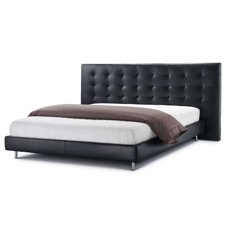 bedroom furniture|headboard|leather bed