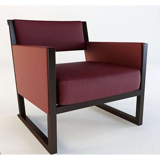 Modern lounge armchair