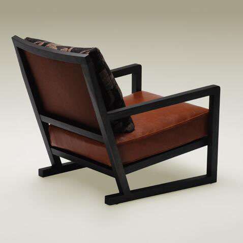 Contemporary accent armchair