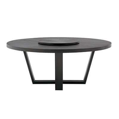 Round marble dining table