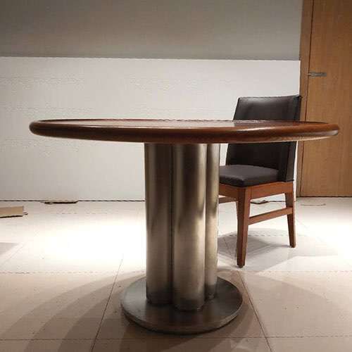 Stainless Steel Round Dining Table