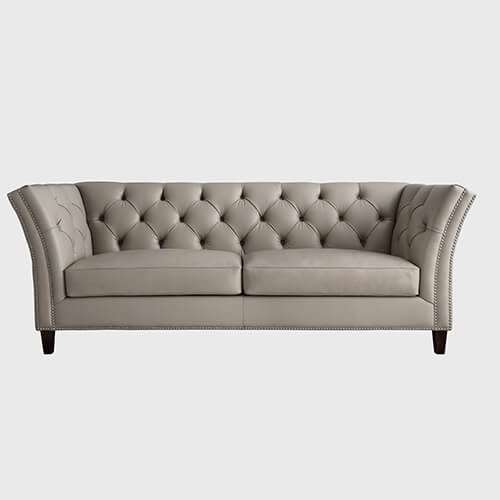 China tufted  chesterfield leather sofa