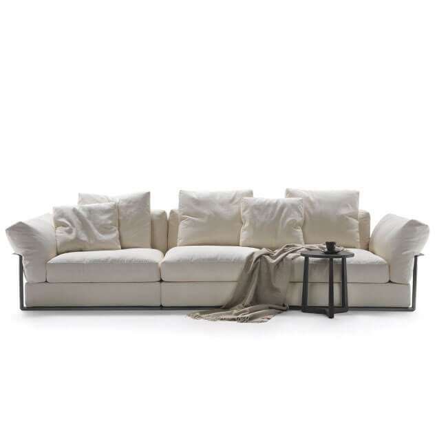Flexform zeno sectional fabric sofa reproduction