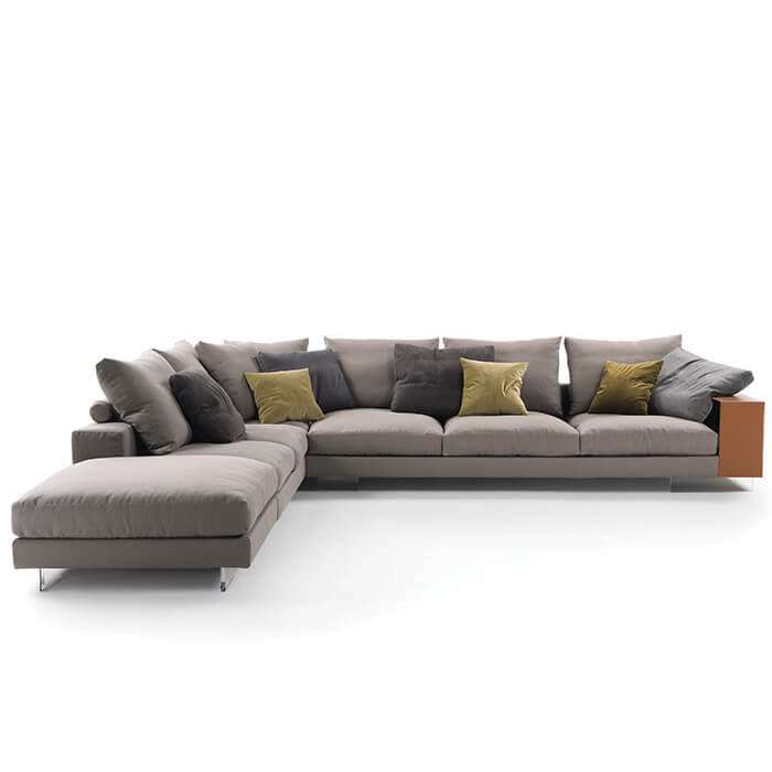 China customized flexform lightpiece sofa factory