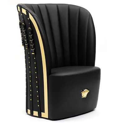 Versace Bondage straps lounge chair replica/reproduction