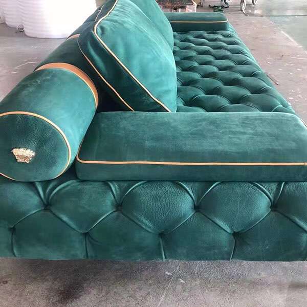 China customized versace leather sofa replica